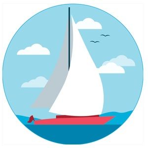 BOGG Bag Bits Sail Boat - #178